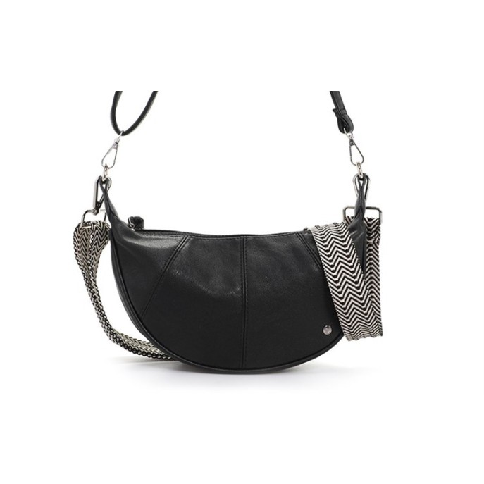 Im Dutch Crossbody tas Brentford halve Maan Zwart